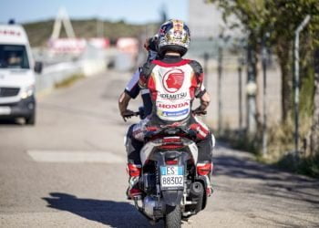 ‘Comfortable’ Nakagami surprised to crash out of Valencia GP