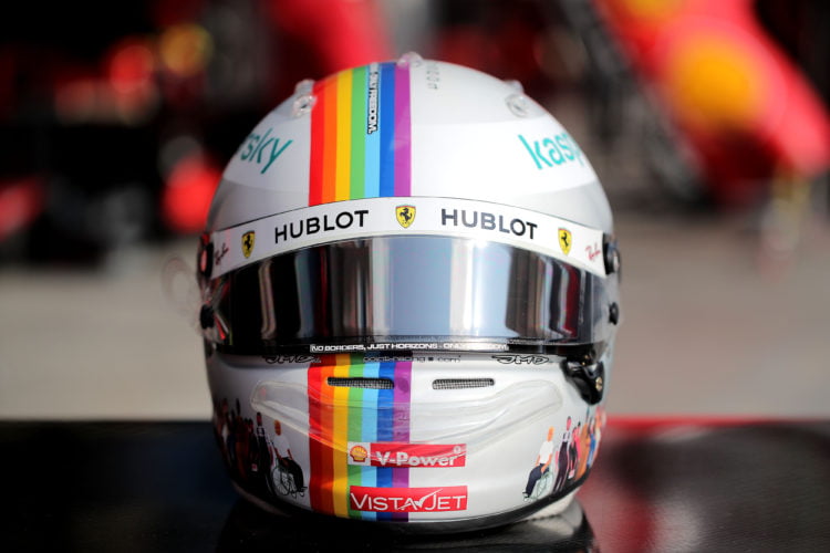 Vettel’s ‘Diversity’ helmet raises €225,000 for charity