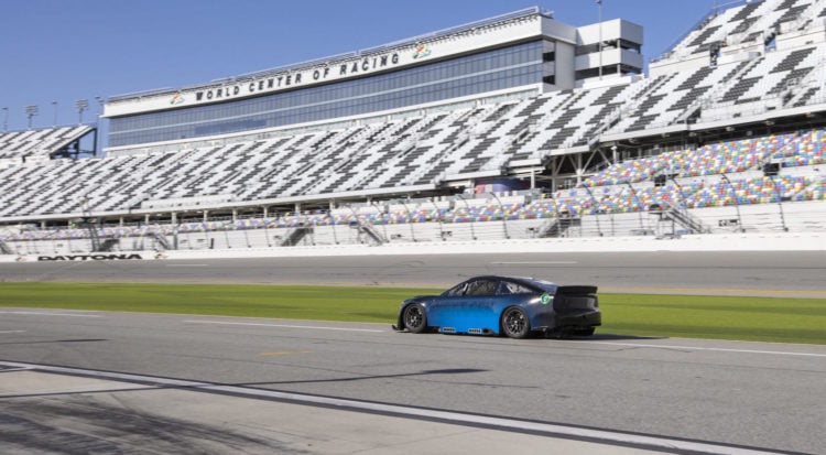 Chris Buescher tests Next Gen car at Daytona