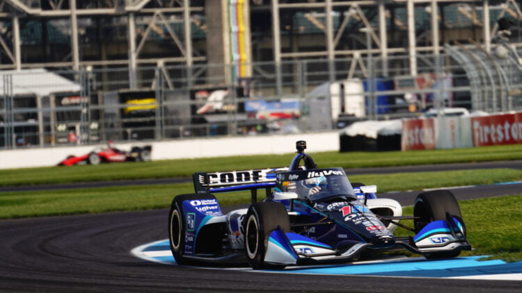 Rahal sets the pace in IndyCar practice from IMS