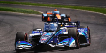 Rahal blames blistered tire in qualifying for lost victory chances