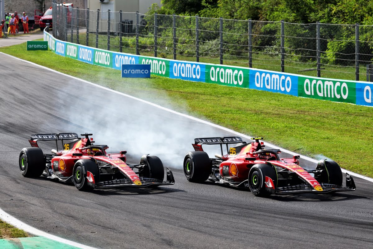 Leclerc: Sainz Monza podium fight caused ‘heart attack or two’ for ...
