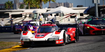 Nasr leads at Daytona for Porsche with under two hours to go