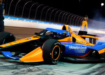 Larson finding the limit in IndyCar testing ahead of Indy 500 attempt