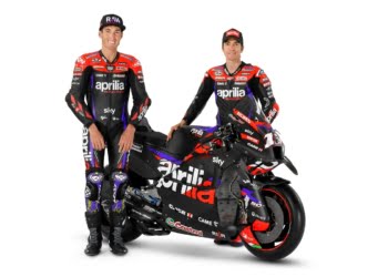 Aprilia unleashes tweaked 2024 MotoGP livery ahead of Qatar test