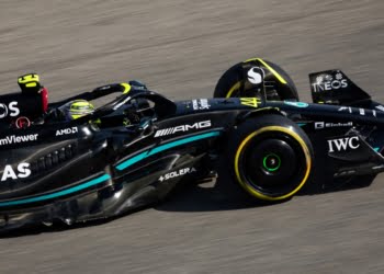 Hamilton drives Mercedes F1 car for first time since exit was announced