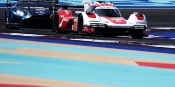 Estre leads Peugeot’s Jensen after three hours in Qatar