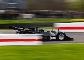 Kirt Bennett on his beloved Shadow Can-Am at Goodwood