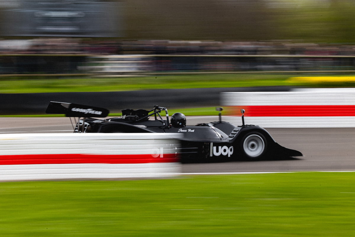 Kirt on his beloved Shadow CanAm at Goodwood Motorsport Week