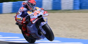 Marquez earns first Ducati MotoGP pole in Jerez qualifying