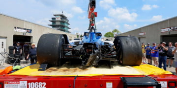 Lundqvist first driver to crash in Indy 500 practice