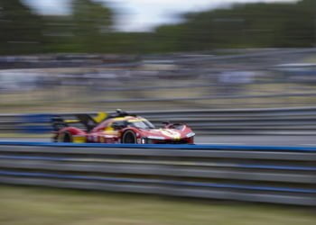 Ferrari’s Fuoco blasts to the top late on in FP3 at Le Mans