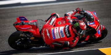 Bagnaia sets lap record in second MotoGP practice in Assen