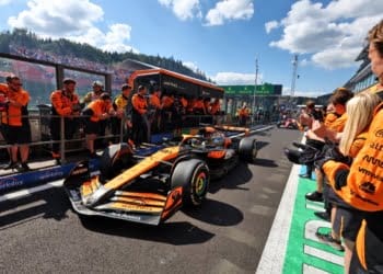 McLaren’s F1 title hopes will dissuade ‘adventurous strategies’ like Russell at Spa