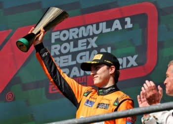 Piastri rues starting position costing him Belgium F1 win shot