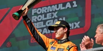 Piastri rues starting position costing him Belgium F1 win shot