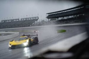Sebastien Bourdais led the Battle on the Bricks under a caution