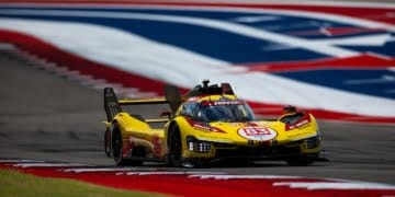 Ye leads Lone Star Le Mans for Ferrari at COTA at the half way mark