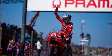 Enea Bastianini took victory at Misano as MotoGP reigning champion Francesco Bagnaia crashed out