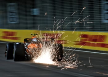 Lando Norris went fastest in FP2 at the Singapore GP