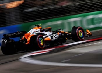 Lando Norris stormed to pole position at Singapore