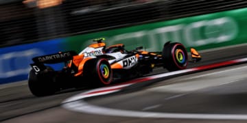 Lando Norris stormed to pole position at Singapore