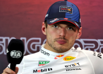 Max Verstappen was tight lipped in the post-qualifying press conference at Singapore