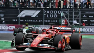 Charles Leclerc had to fight his Ferrari as he qualified fourth in Mexico