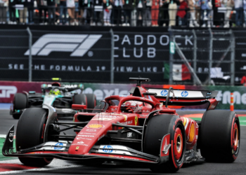 Charles Leclerc had to fight his Ferrari as he qualified fourth in Mexico