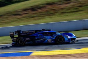 The #10 Acura ARX-06 held the lead as the race entered the night phase