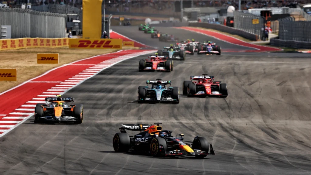 Max Verstappen led the Sprint from lights to flag