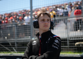 Oscar Piastri with Alpine in 2022 before moving to McLaren for the 2023 F1 season.