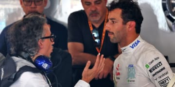 Daniel Ricciardo and Laurent Mekies, Canada 2024