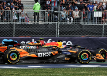Lando Norris and Max Verstappen clashed again in the Mexico City GP