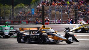 AJ Foyt Racing earned its first pole in 10 years at Portland. Photo: Kevin Dejewski