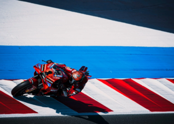 Francesco Bagnaia tops the timesheets in Barcelona MotoGP second practice