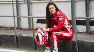 Abbi Pulling set the fastest time in the all-female FE test - Image courtesy of Formula E