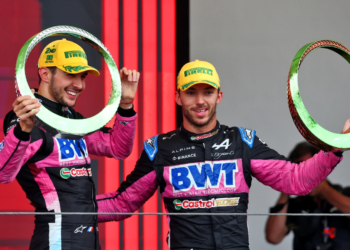 Flavio Briatore said 'experience counts' after Alpine scored a double podium in Brazil