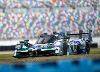 The new Aston Martin Valkyrie participated in the IMSA-sanctioned test at the Daytona International Speedway Road Course