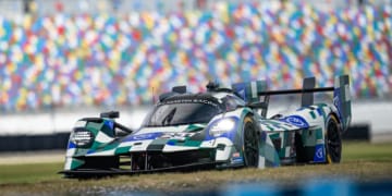 The new Aston Martin Valkyrie participated in the IMSA-sanctioned test at the Daytona International Speedway Road Course