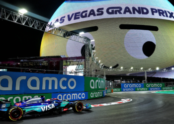 The first session of the F1 Las Vegas GP is complete