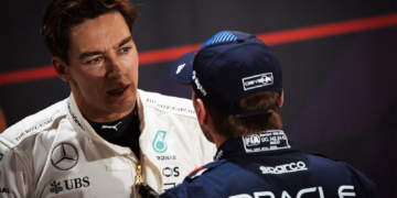 George Russell will line up first for the Qatar GP after a Max Verstappen penalty