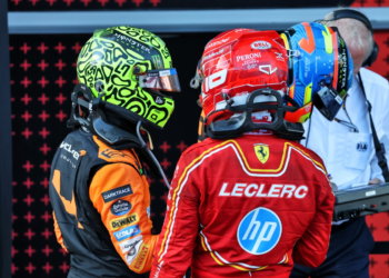 Lando Norris and Charles Leclerc are fighting for best of the rest