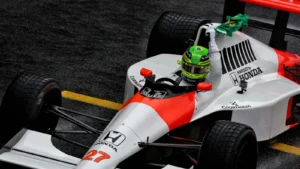 Lewis Hamilton said driving Ayrton Senna's McLaren was the 'greatest honour of my career'
