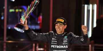 George Russell heads Mercedes 1-2 as Max Verstappen crowned F1 champion in Las Vegas