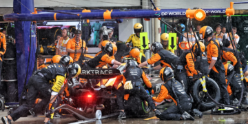 McLaren has denied it made a mistake pitting Lando Norris before the red flag in the Brazil GP