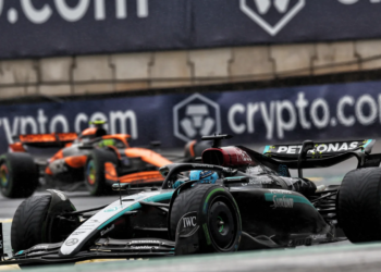 Mercedes has explained the call to overrule George Russell in Brazil