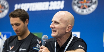 Ben Keating (right) will team up with Daniel Juncadella (left) and Jonny Edgar for the 2025 WEC season