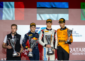 Paul Aron has an outside chance at the F2 Drivers' Title as he is currently 25.5 points behind Gabriel Bortoleto heading into the final round