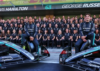 George Russell reflected on working with 'role model' Mercedes team-mate Lewis Hamilton in Abu Dhabi